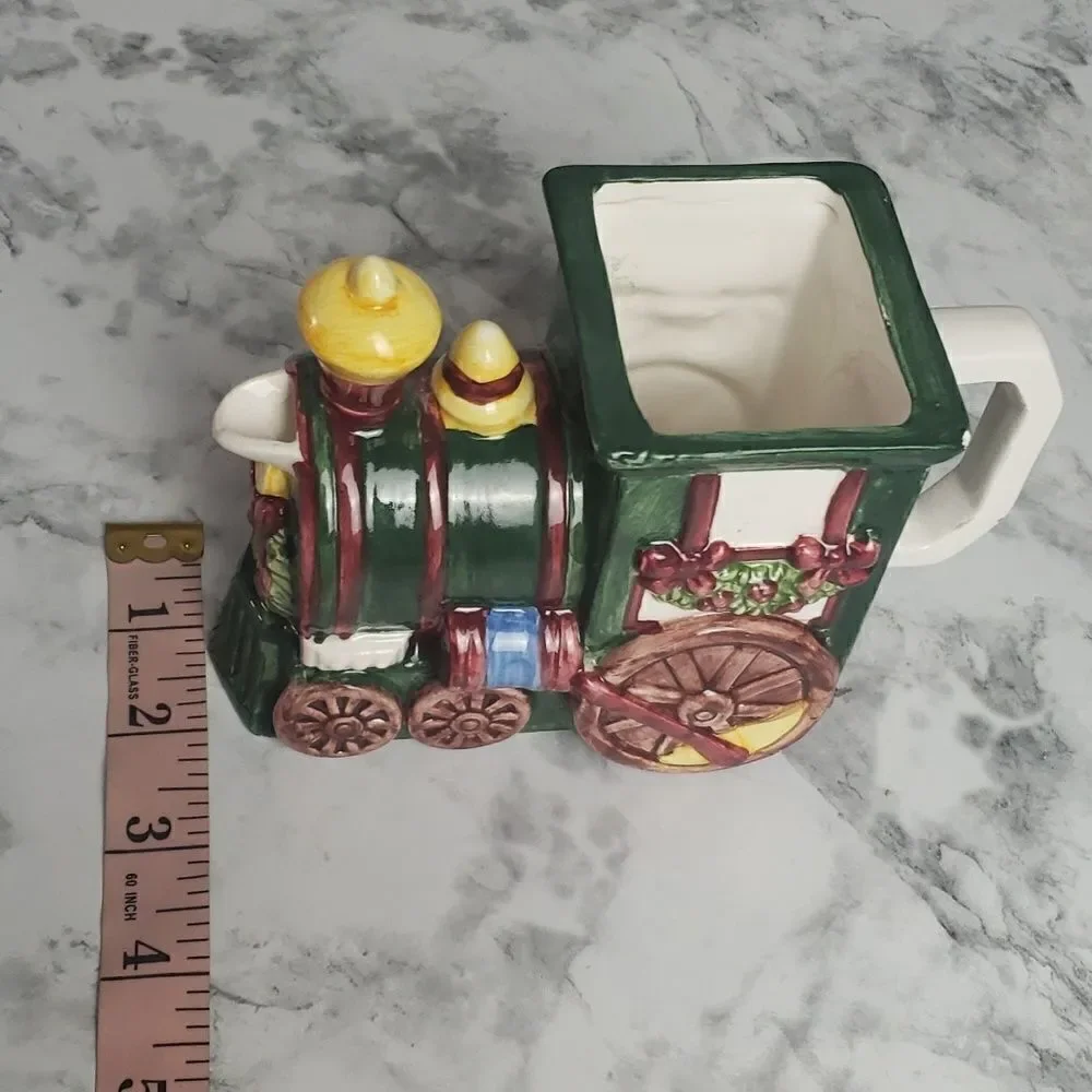 Handpainted Christmas Train Pitcher‎ - Picture 10 of 10